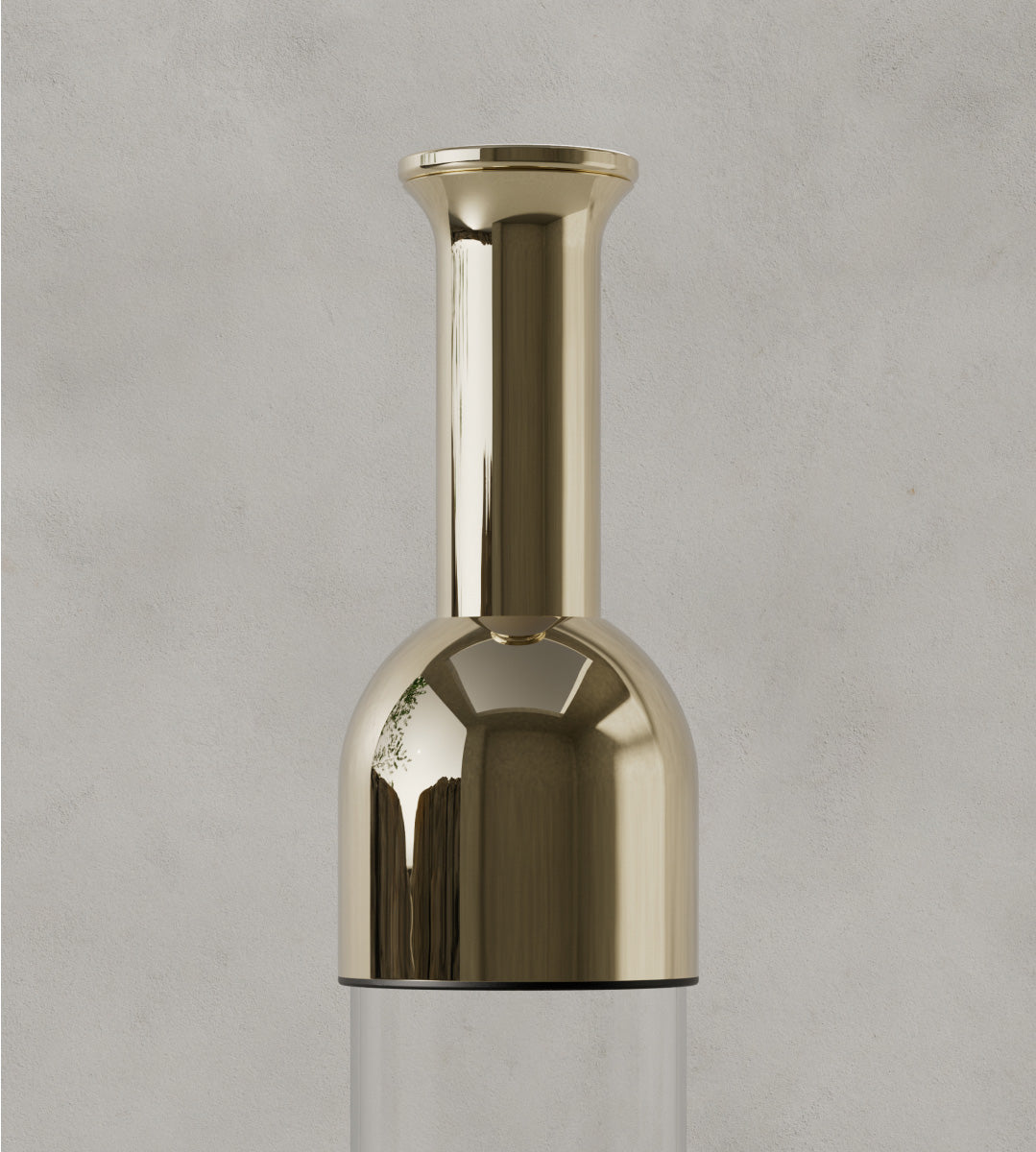 eto wine decanter in gold mirror finish
